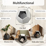 ZNTS 25.98'' Modern Pet Furniture Cat Carrier, Sofa Side Table, Planter MDF Multifunctional Furniture, W757P164914