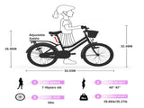 Multiple Colors,Girls Bike with Basket for 7-10 Years Old Kids,20 inch wheel ,No Training Wheels W1019138604