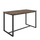 Five-piece set table and chair with backrest, industrial style, solid structure W57868875
