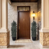 5FT Detachable Artificial Green Cypress Tree Realistic Tall Faux Plant for Indoor and Outdoor W2945P322200