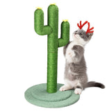 ZNTS 26in Cactus Cat Scratching Post, Cute Cat Scratcher with Natural Sisal Posts & Flower Toppers for 48403907