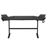 Techni Sport TS911D Gaming Desk with Shelves & Accessory Holder, Black B031P269895