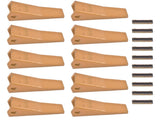 23 230 Series 230S Bucket Teeth with 23TF/23FP Flex Pins Fit for Mini Excavator Alloy Steel 10 56191620
