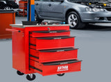 4 Drawers Multifunctional Tool Cart with Wheels,Metal Rolling Tool Cart Storage for Garage Workshop 52077062