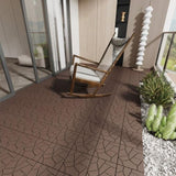 Stone Style 12" Patio Deck Tiles, DIY Module Interlocking Decking Tiles Floor Tile,Easy and Quick W206P196575