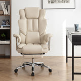 ZNTS Office Chair, Big and Tall Executive Office Chair with Footrest, Leather Computer Chair, Ergonomic W2367P212099