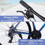 24 Speed Hybrid bike Disc Brake 700C Road Bike For men women's City Bicycle W1019112675