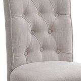 Beige and Grey Tufted Back Side Chairs B062P182735