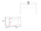 Computer Desk 30.6" H, with 1 Shelf, Black B097P250846
