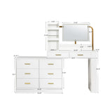 Modern White 8-Drawer Dresser for Bedroom - Ample Storage Wide Chest of Drawers, Sturdy & Safe 71452198