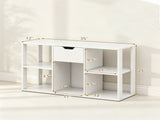 Cube Bookcase with Storage Drawer, Engineered Wood Open Cubby Organizer, 330 LBS Total Capacity 81842129