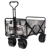 ZNTS Collapsible Heavy Duty Beach Wagon Cart Outdoor Folding Utility Camping Garden Beach Cart with 16455190