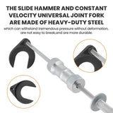 Inner CV Joint Puller Slide Hammer Wheel Drive Axle Half Shaft Removal Tool Sets 89988179