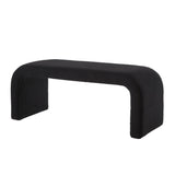 Set of 3 U-Shaped Modern Bench Teddy Ottoman Bench for Entryway, Bedroom End of Bed, Set of 3 Small W2186P282493