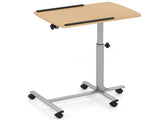 Adjustable Laptop Desk Cart, 24.5-36 Height & Tilt Angle Mobile Workstation with Lockable Wheels, 70898266