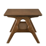Arona Mid-Century Modern Wood Coffee Table with Shelf T2574P180521