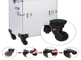 3 in 1 Aluminum Cosmetic Makeup Case Tattoo Box Silver 35664700