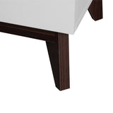 Wide size Drawer Storage Cabinet, 6-drawer Chest of Drawers for Bedroom Living Room, White & Walnut W409134197
