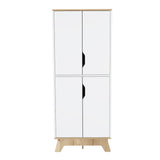 Zurich Double Kitchen Pantry, Double Door Cabinet, Four Shelves B128P148848