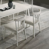 2-Piece Rustic Dining Side Chair Set, Solid Wood Frame, Farmhouse Design, Easy Assembly W2537P214546