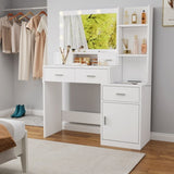Newly designed smart mirror table with drawers and storage cabinet, table with W1320138353