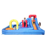 ZNTS New Inflatable Water Slide Bouncer,River Race Area,Climbing Wall ,Water Cannon And Hose For Kids 83088063