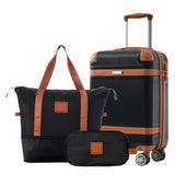 Hardshell Luggage Sets 3 Piece Carry-on Suitcase Double Spinner Wheels with TSA Lock for Men Women, N730P167695