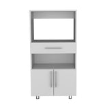 Worland Pantry Cabinet with Microwave Stand, Multi-Functional with Drawer and 2-Door B200P173200