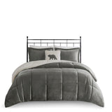 Full/Queen Plush to Sherpa Down Alternative Comforter Set B035100495