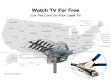 28-36dB 360&deg UV Dual-band Outdoor Antenna US Plug 66280789