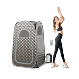 Sauna Room for Home Spa RelaxationSteam Generator Gray 09552087
