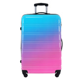 Hardshell Luggage Sets 3 Piece Gradient Color Expandable Suitcase with Spinner Wheels and TSA Lock N732P184448W