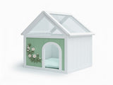 SAGE FSC-Certified Cedar Indoor Cat House with Clear Acrylic Roof Wooden Pet House for Small Cats W3799P382569