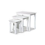 ZNTS 3-Piece Nesting Table Set, White B04660618