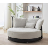 52.75'' Oversized Round Swivel Chair,360&deg Swivel Chair, Couples W1628P218357