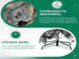 7 FT Snow Flocked Pre-lit Artificial Pencil Christmas Tree, Hinged Xmas Pine Tree with 1100 Branch 39284790