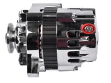 180A 12V Chrome Alternator V-Belt Pulley 1 Wire for Chevy GM BBC SBC 305 350 396 454 1985-1993 49796132