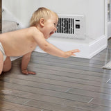 4 x 10 Ultra-Quiet Register Fan Auto-Fan Speed Adjust with Thermostat Control Ac Vent 62171773