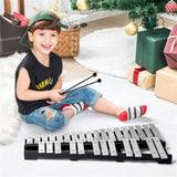 30 Notes Percussion Glockenspiel with Mallets Sticks Stand 88035831