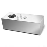 15 Gallon 60L Universal Top Feed Aluminum Fuel Tank Oil Level Sensor Silver 71691815