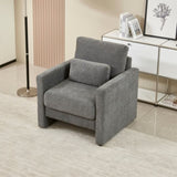 Modern Accent Chair, Chenille Upholstery Armchair - Modern Style, Solid Wood Frame - Ideal for W1765P172326