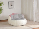 Oversized Bean Bag Chairs,Multicolor Faux Fur Couch Filled with Shredded Sponge,Large Lounger Sofa 46673275