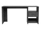Covington 2-Shelf 1-Drawer Writing Desk Smokey Oak B062111638