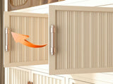 Portable Wardrobe Closet Storage Organizer for Clothes,Clothes Dresser,9 Magnetic Doors-9 Cubes & 1 60558618