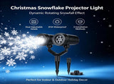 Snowflake Projection Light with Dual Adjustable 180&degHeads, IP44 ABS Outdoor Projector Light, 4 94942918