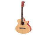 GT501 40 inch Spruce Front Cutaway Folk Guitar with Bag & Board & Wrench 48776708