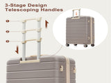 Premium ABS Travel Luggage Set , 3-Piece TSA Lock Suitcase Ensemble 20, 24, and 28 Inch Sizes N726P296022B