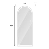65" x 21" Arch Design LED Full Length Mirror ,Dimmable, High Definition & Explosion-Proof, W2709P242456