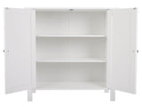 Double Doors Bathroom Cabinet White 37641969