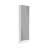 Leto Xl Shoe Rack, Mirror, Five Interior Shelves, Single Door Cabinet -White B20091930